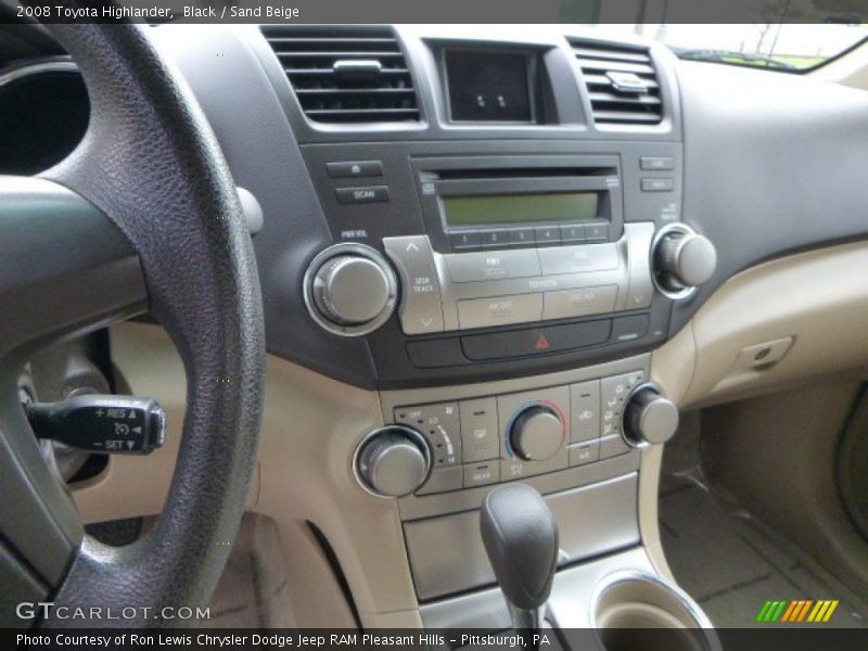 Black / Sand Beige 2008 Toyota Highlander