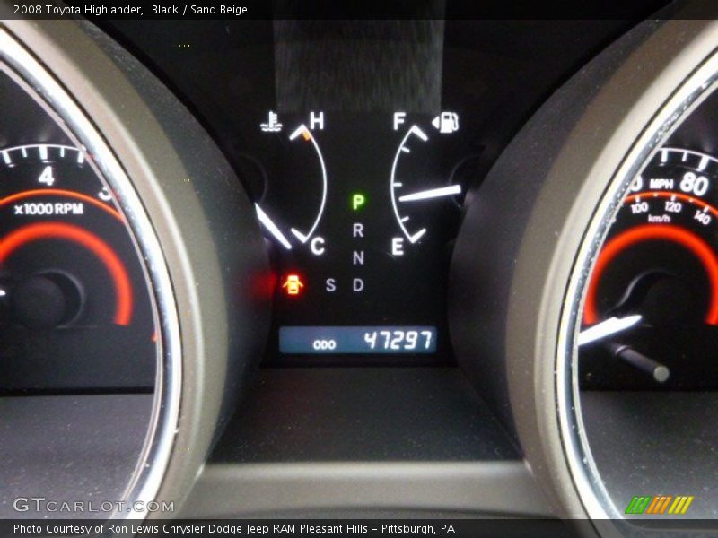 Black / Sand Beige 2008 Toyota Highlander