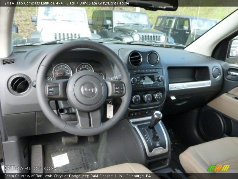 Black / Dark Slate Gray/Light Pebble 2014 Jeep Compass Latitude 4x4