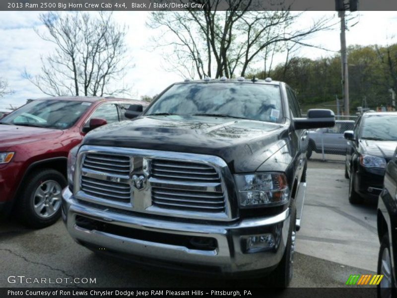 Black / Black/Diesel Gray 2013 Ram 2500 Big Horn Crew Cab 4x4