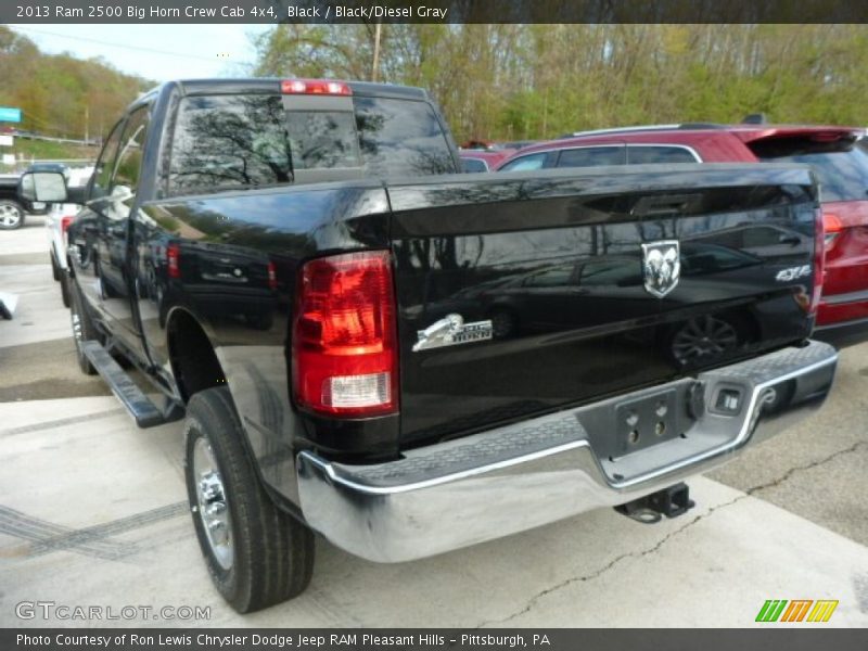 Black / Black/Diesel Gray 2013 Ram 2500 Big Horn Crew Cab 4x4