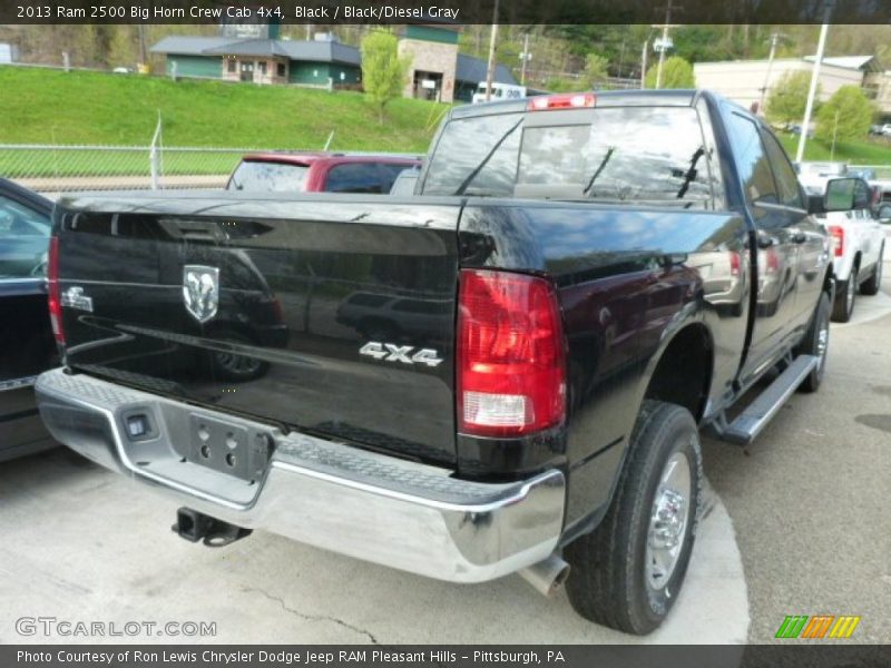Black / Black/Diesel Gray 2013 Ram 2500 Big Horn Crew Cab 4x4