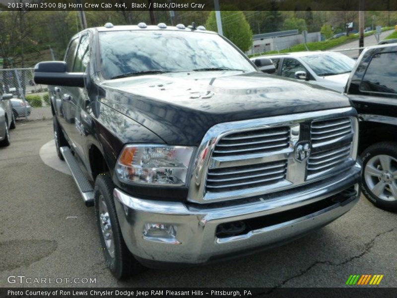 Black / Black/Diesel Gray 2013 Ram 2500 Big Horn Crew Cab 4x4