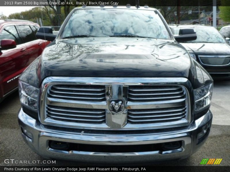 Black / Black/Diesel Gray 2013 Ram 2500 Big Horn Crew Cab 4x4