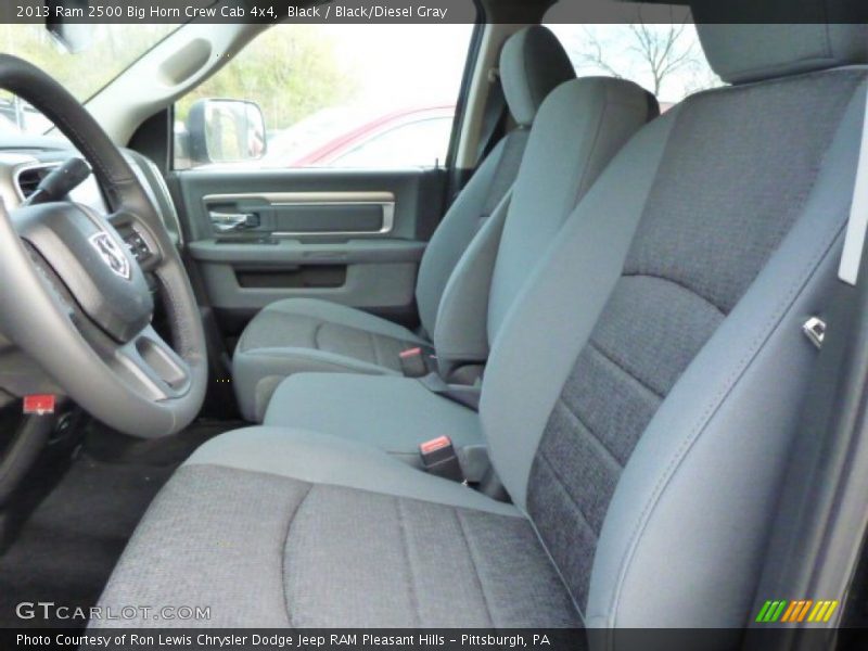 Black / Black/Diesel Gray 2013 Ram 2500 Big Horn Crew Cab 4x4