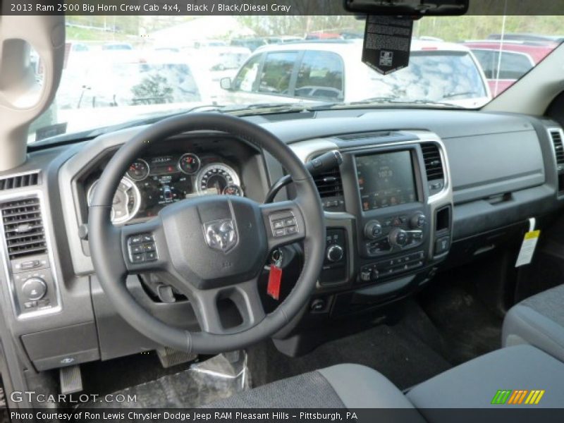 Black / Black/Diesel Gray 2013 Ram 2500 Big Horn Crew Cab 4x4