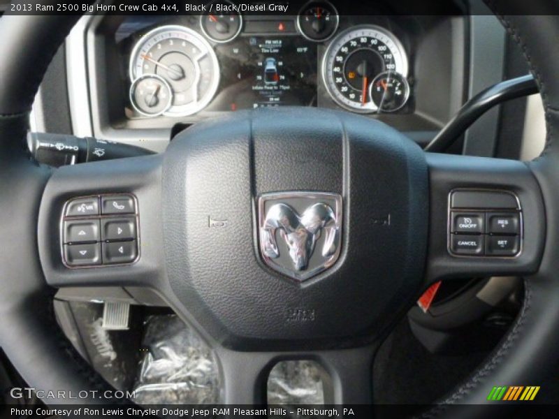 Black / Black/Diesel Gray 2013 Ram 2500 Big Horn Crew Cab 4x4