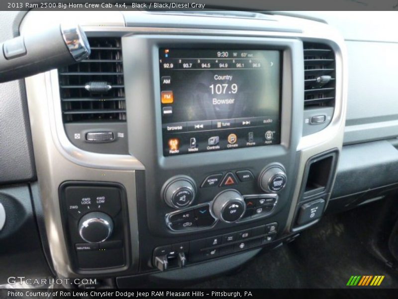 Black / Black/Diesel Gray 2013 Ram 2500 Big Horn Crew Cab 4x4