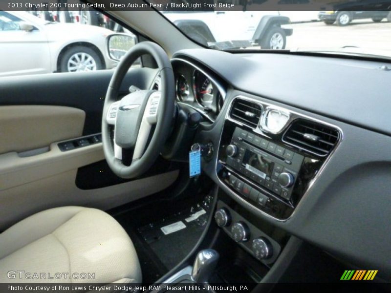 Deep Auburn Pearl / Black/Light Frost Beige 2013 Chrysler 200 Touring Sedan