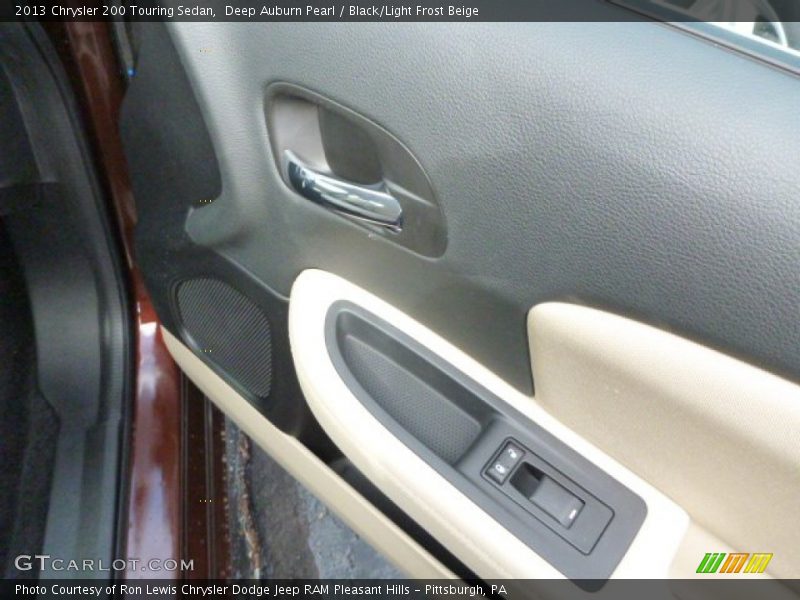 Deep Auburn Pearl / Black/Light Frost Beige 2013 Chrysler 200 Touring Sedan