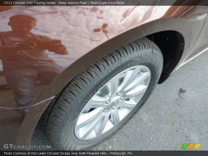 Deep Auburn Pearl / Black/Light Frost Beige 2013 Chrysler 200 Touring Sedan