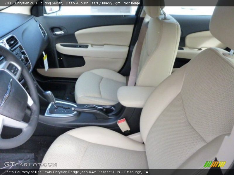 Deep Auburn Pearl / Black/Light Frost Beige 2013 Chrysler 200 Touring Sedan