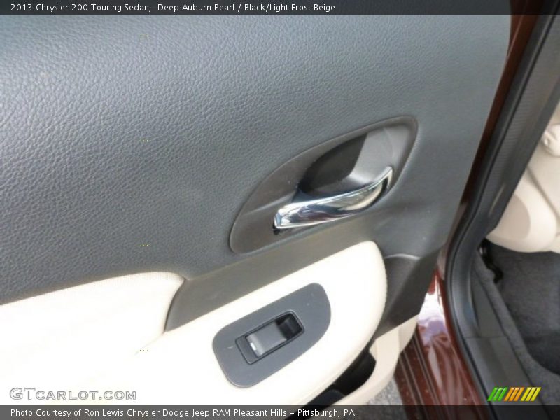 Deep Auburn Pearl / Black/Light Frost Beige 2013 Chrysler 200 Touring Sedan