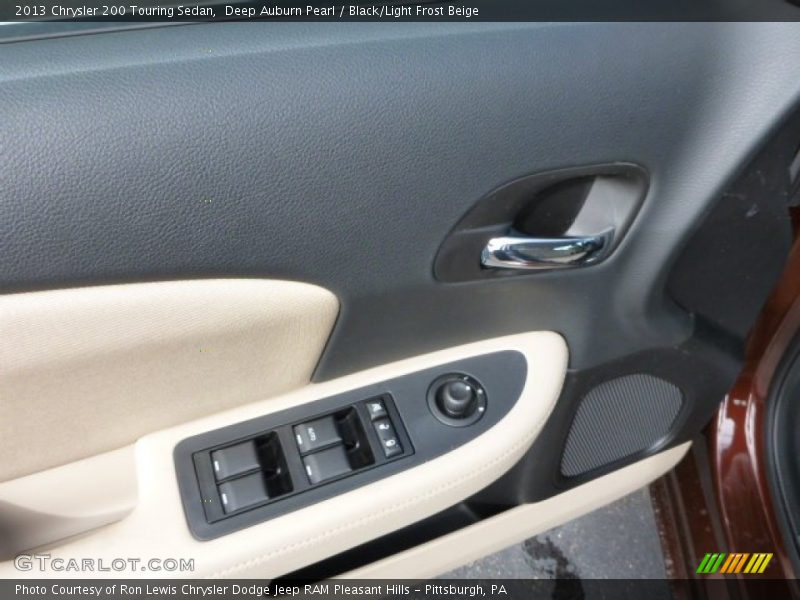Deep Auburn Pearl / Black/Light Frost Beige 2013 Chrysler 200 Touring Sedan