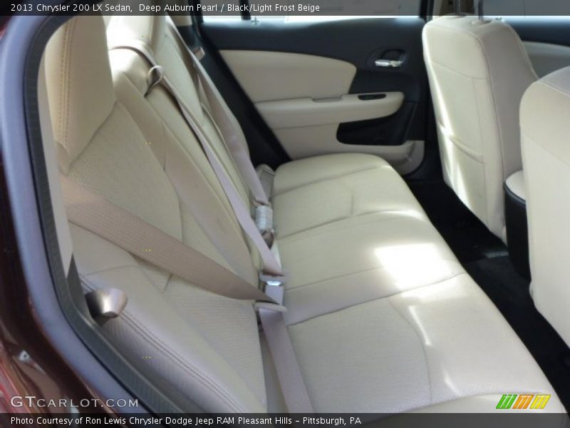 Deep Auburn Pearl / Black/Light Frost Beige 2013 Chrysler 200 LX Sedan