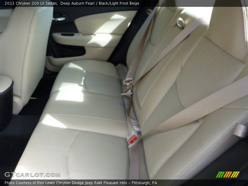 Deep Auburn Pearl / Black/Light Frost Beige 2013 Chrysler 200 LX Sedan