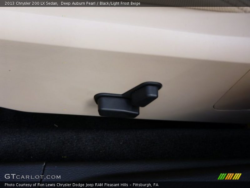 Deep Auburn Pearl / Black/Light Frost Beige 2013 Chrysler 200 LX Sedan