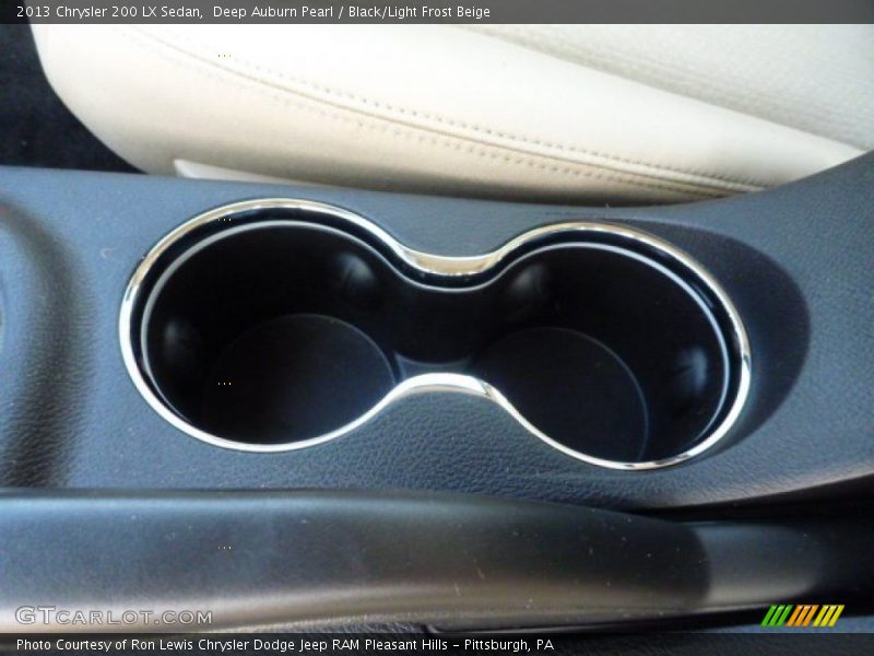 Deep Auburn Pearl / Black/Light Frost Beige 2013 Chrysler 200 LX Sedan