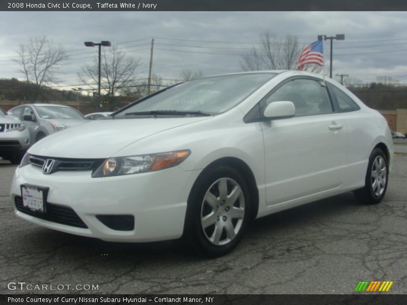 Taffeta White / Ivory 2008 Honda Civic LX Coupe