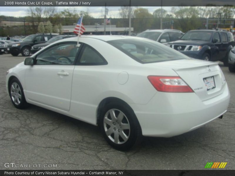 Taffeta White / Ivory 2008 Honda Civic LX Coupe