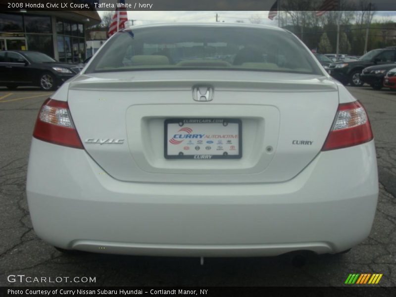 Taffeta White / Ivory 2008 Honda Civic LX Coupe