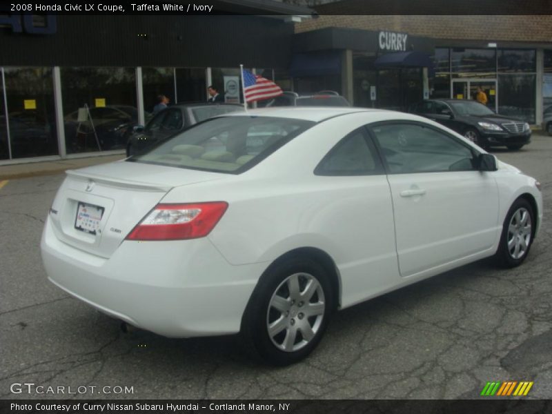 Taffeta White / Ivory 2008 Honda Civic LX Coupe