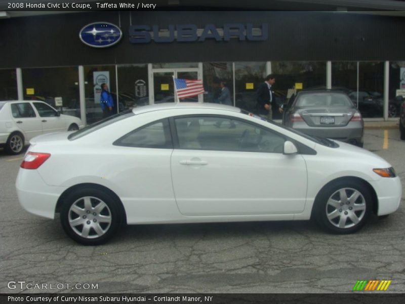 Taffeta White / Ivory 2008 Honda Civic LX Coupe