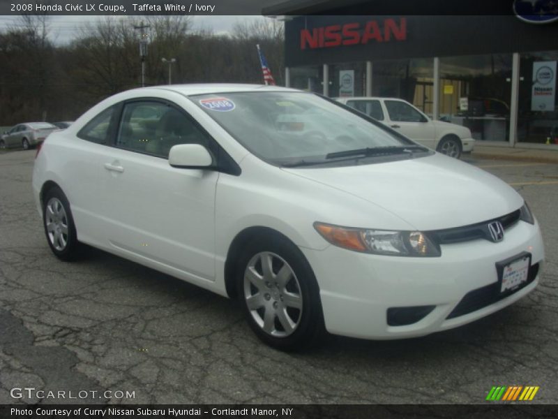 Taffeta White / Ivory 2008 Honda Civic LX Coupe