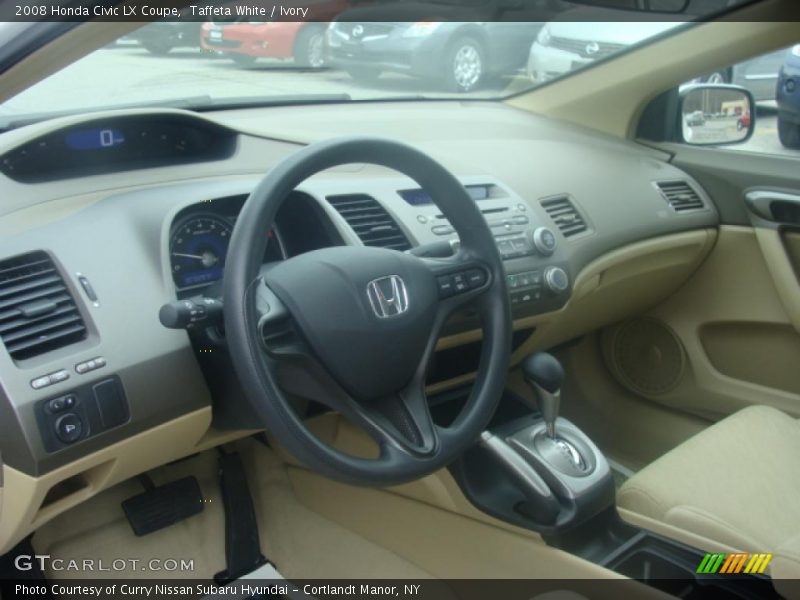 Taffeta White / Ivory 2008 Honda Civic LX Coupe