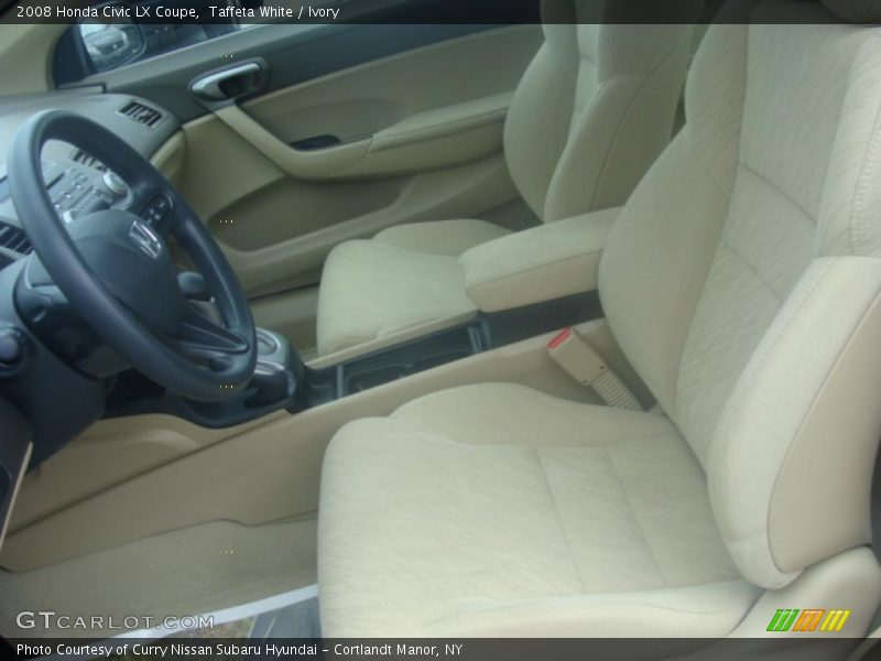 Taffeta White / Ivory 2008 Honda Civic LX Coupe