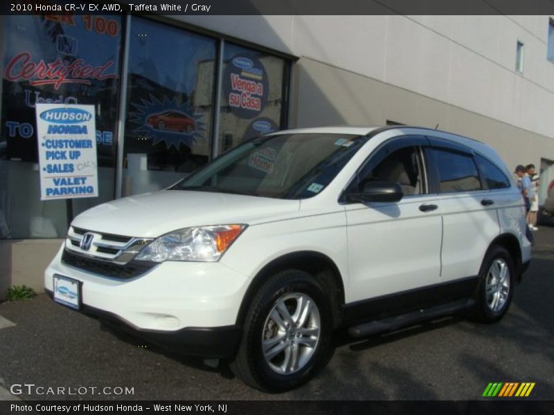 Taffeta White / Gray 2010 Honda CR-V EX AWD