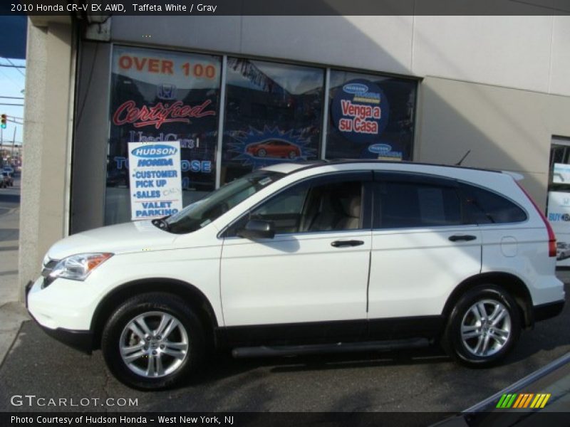 Taffeta White / Gray 2010 Honda CR-V EX AWD