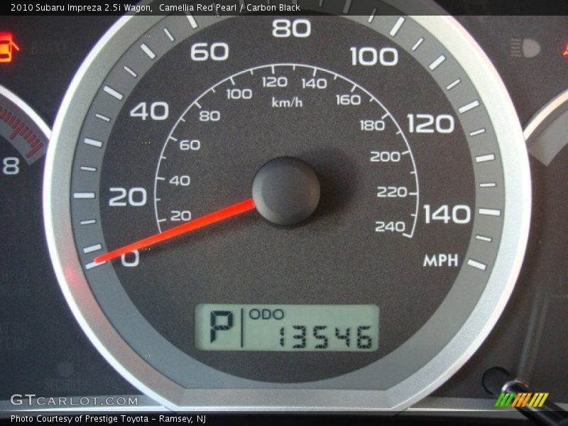 Camellia Red Pearl / Carbon Black 2010 Subaru Impreza 2.5i Wagon