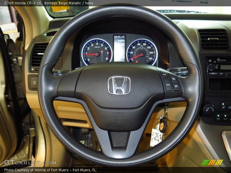 Borrego Beige Metallic / Ivory 2008 Honda CR-V LX