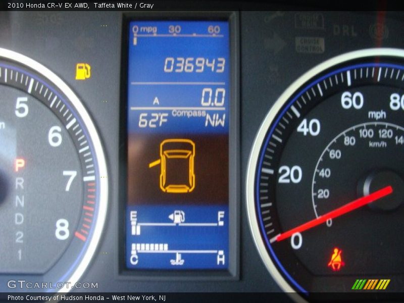 Taffeta White / Gray 2010 Honda CR-V EX AWD