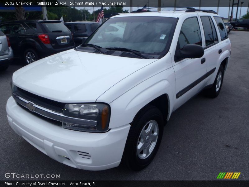 Summit White / Medium Pewter 2003 Chevrolet TrailBlazer LS 4x4