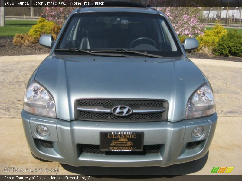 Alpine Frost / Black 2008 Hyundai Tucson Limited 4WD