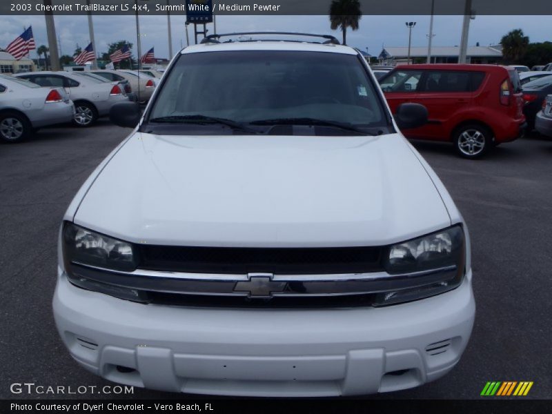 Summit White / Medium Pewter 2003 Chevrolet TrailBlazer LS 4x4