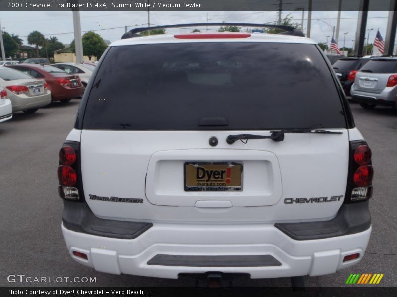 Summit White / Medium Pewter 2003 Chevrolet TrailBlazer LS 4x4