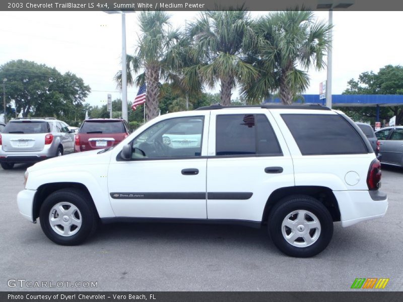 Summit White / Medium Pewter 2003 Chevrolet TrailBlazer LS 4x4