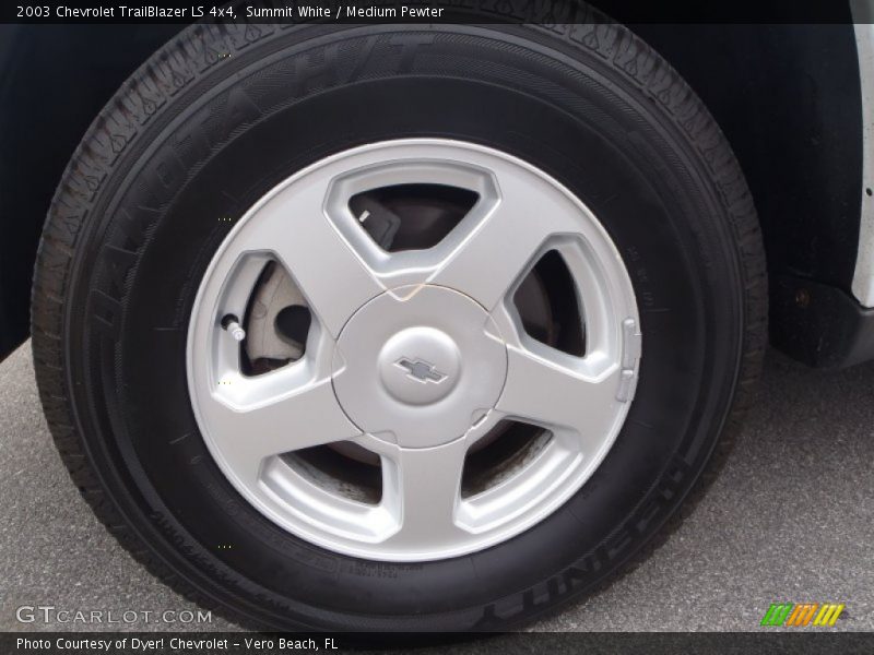 Summit White / Medium Pewter 2003 Chevrolet TrailBlazer LS 4x4