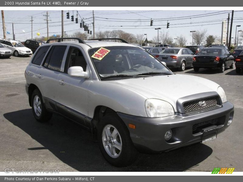 Pewter / Gray 2003 Hyundai Santa Fe LX 4WD