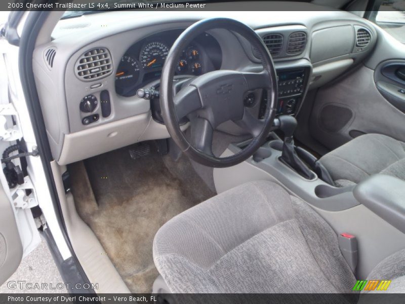 Summit White / Medium Pewter 2003 Chevrolet TrailBlazer LS 4x4