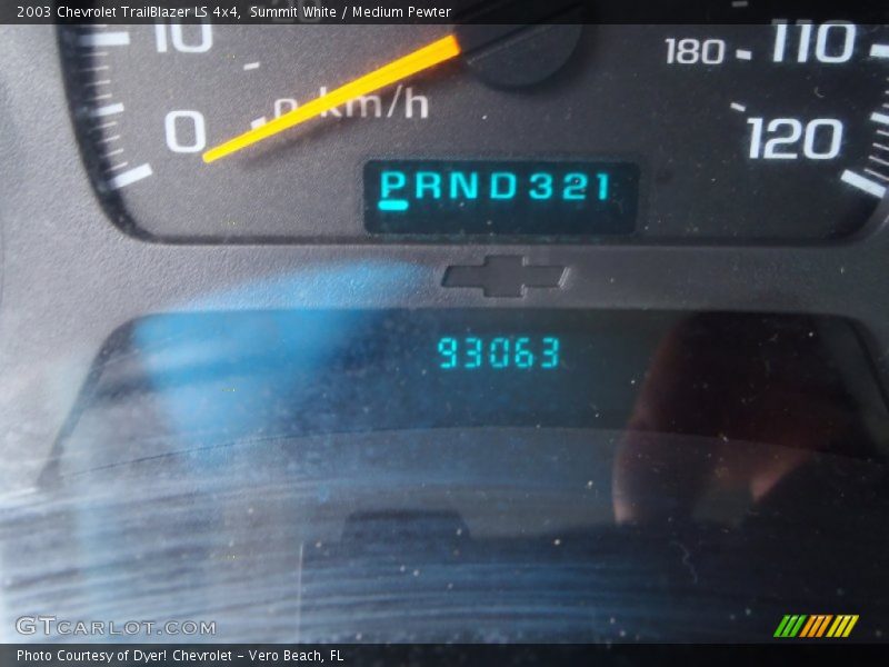 Summit White / Medium Pewter 2003 Chevrolet TrailBlazer LS 4x4