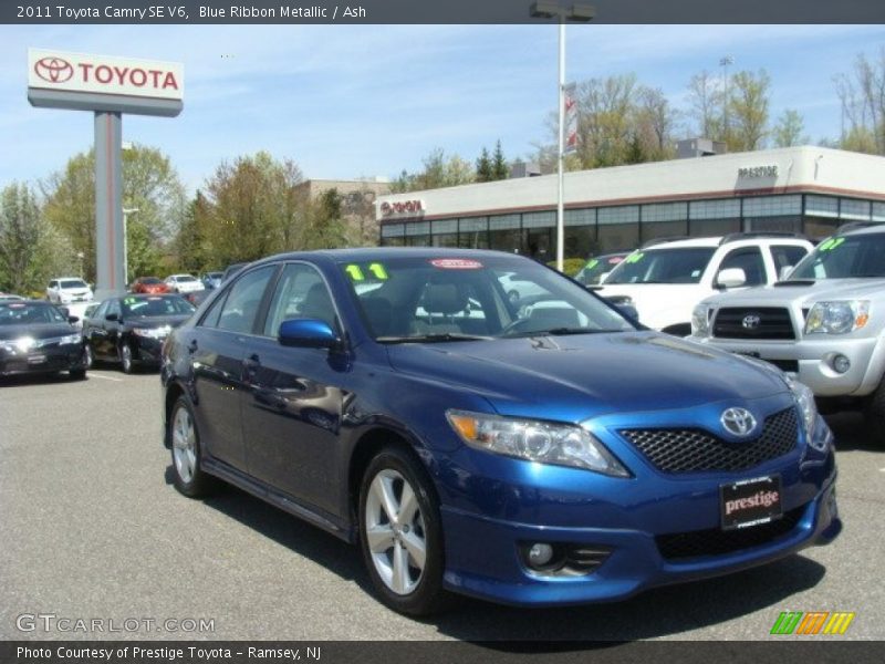 Blue Ribbon Metallic / Ash 2011 Toyota Camry SE V6