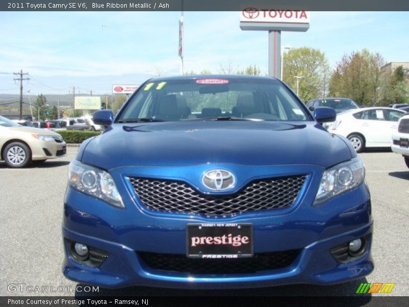 Blue Ribbon Metallic / Ash 2011 Toyota Camry SE V6