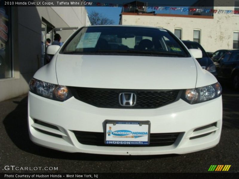 Taffeta White / Gray 2010 Honda Civic LX Coupe