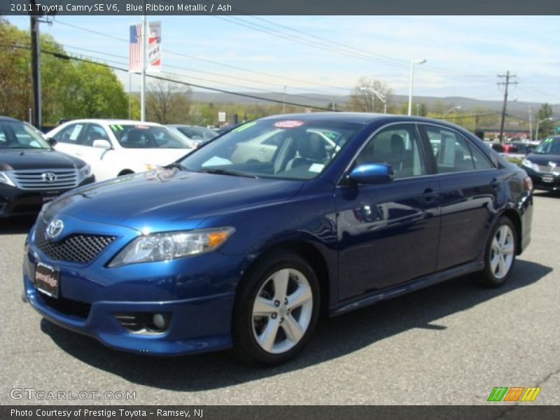 Blue Ribbon Metallic / Ash 2011 Toyota Camry SE V6