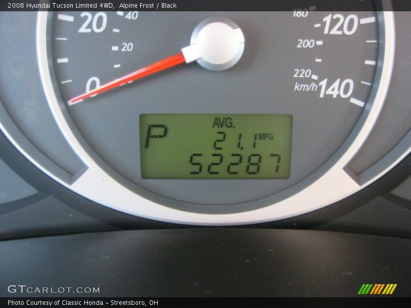 Alpine Frost / Black 2008 Hyundai Tucson Limited 4WD