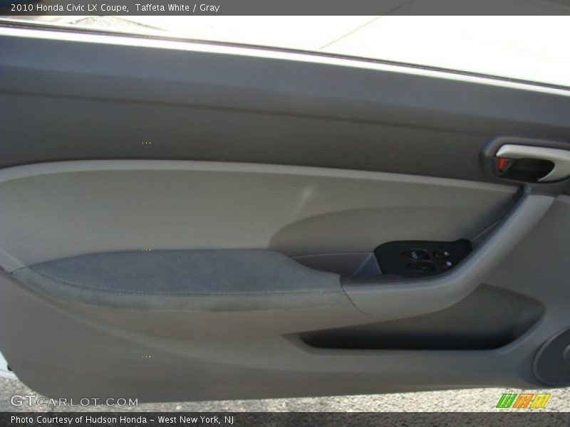 Taffeta White / Gray 2010 Honda Civic LX Coupe